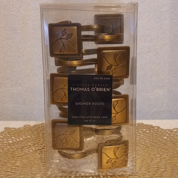 Vintage Modern Style Shower Hooks - Set Of 12